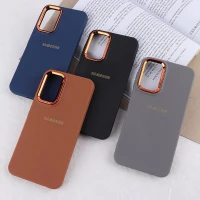 قاب ژله ای سامسونگ Galaxy A15 دور محافظ متال لوگودار