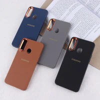 قاب ژله ای سامسونگ Galaxy A20s دور محافظ متال لوگودار