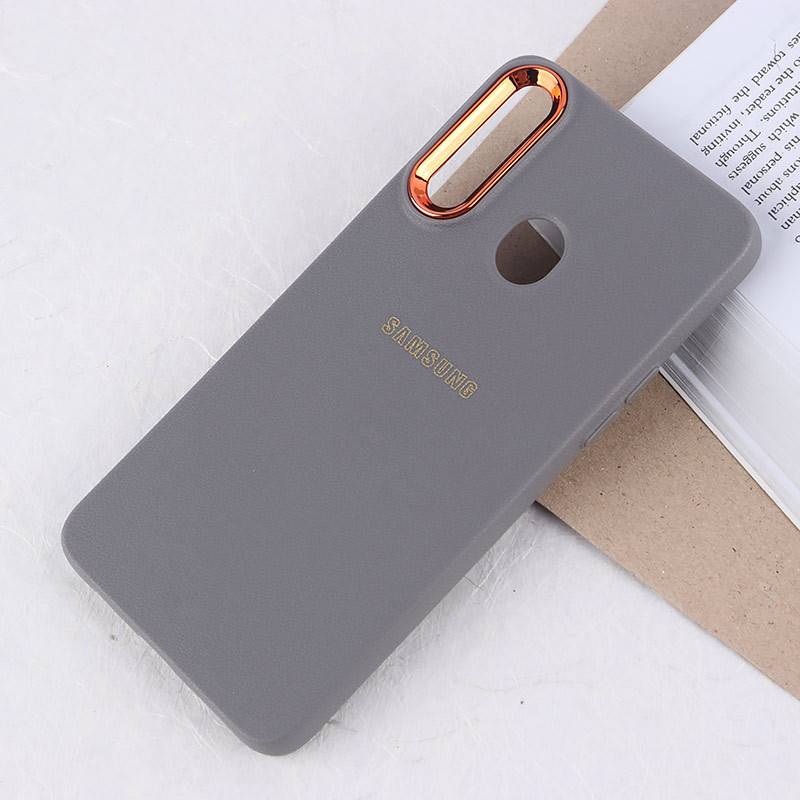 قاب ژله ای سامسونگ Galaxy A20s دور محافظ متال لوگودار