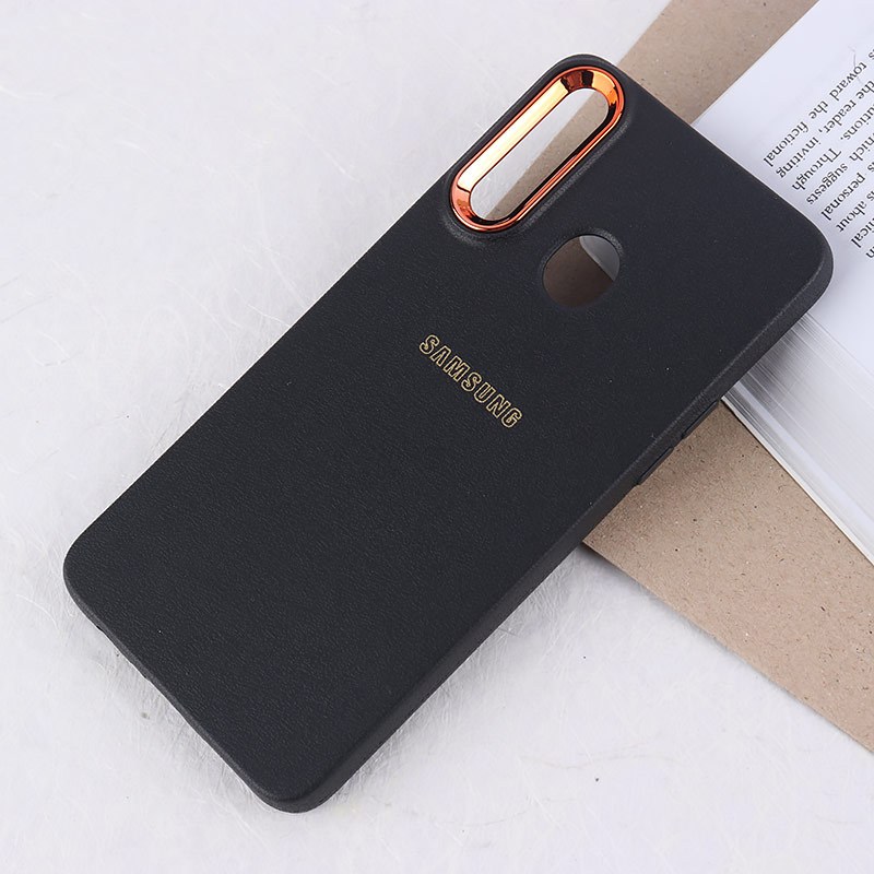 قاب ژله ای سامسونگ Galaxy A20s دور محافظ متال لوگودار