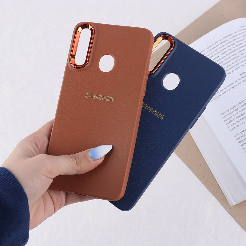 قاب ژله ای سامسونگ Galaxy A20s دور محافظ متال لوگودار