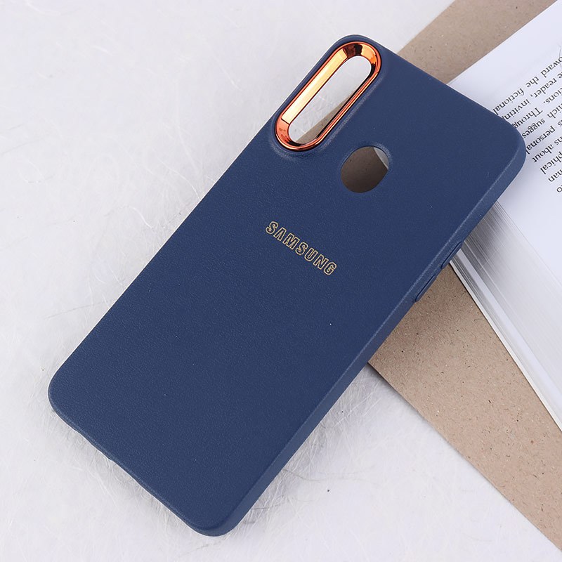 قاب ژله ای سامسونگ Galaxy A20s دور محافظ متال لوگودار