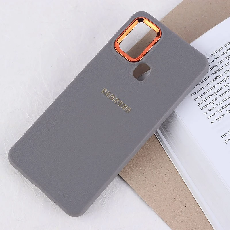 قاب ژله ای سامسونگ Galaxy A21s دور محافظ متال لوگودار