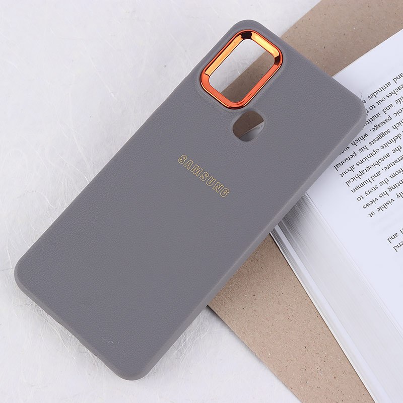 قاب ژله ای سامسونگ Galaxy A21s دور محافظ متال لوگودار