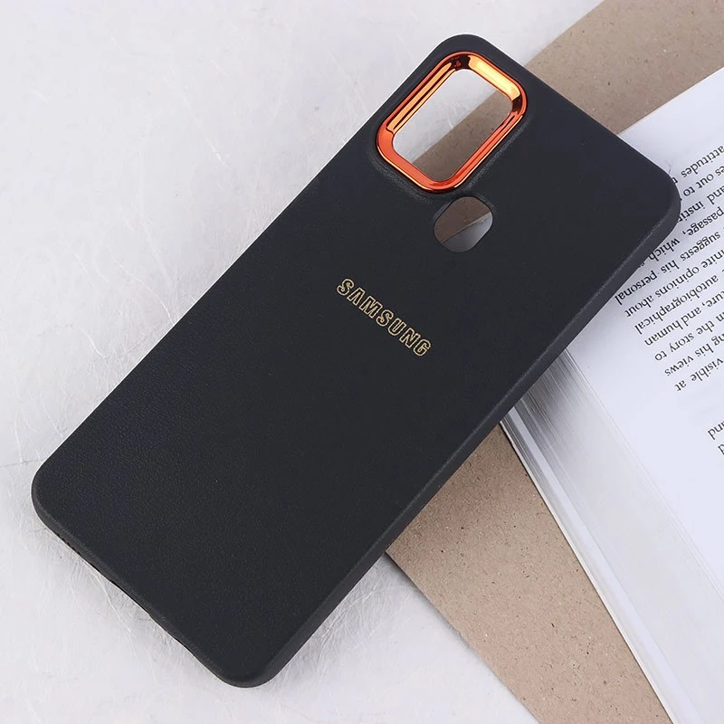 قاب ژله ای سامسونگ Galaxy A21s دور محافظ متال لوگودار
