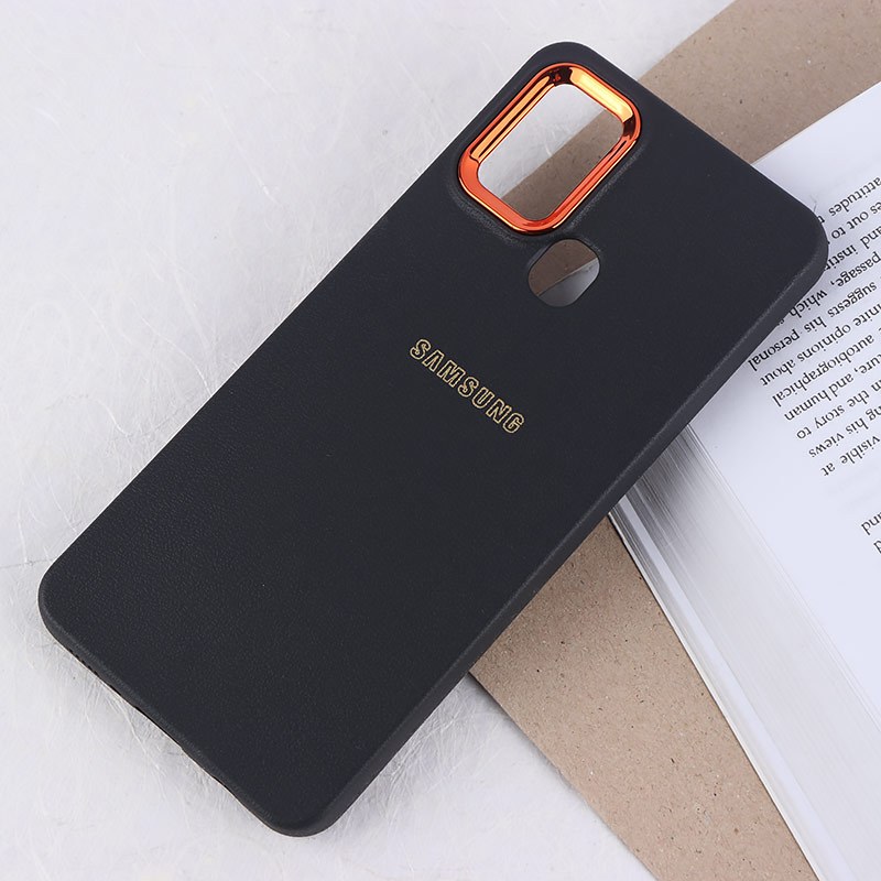 قاب ژله ای سامسونگ Galaxy A21s دور محافظ متال لوگودار