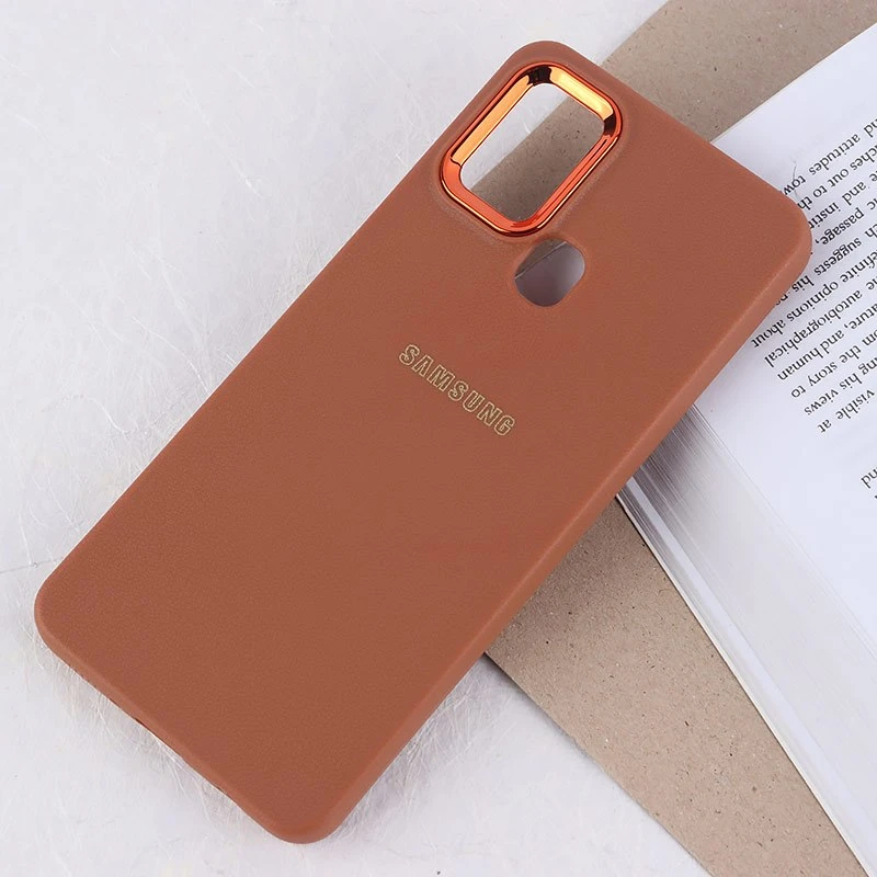 قاب ژله ای سامسونگ Galaxy A21s دور محافظ متال لوگودار