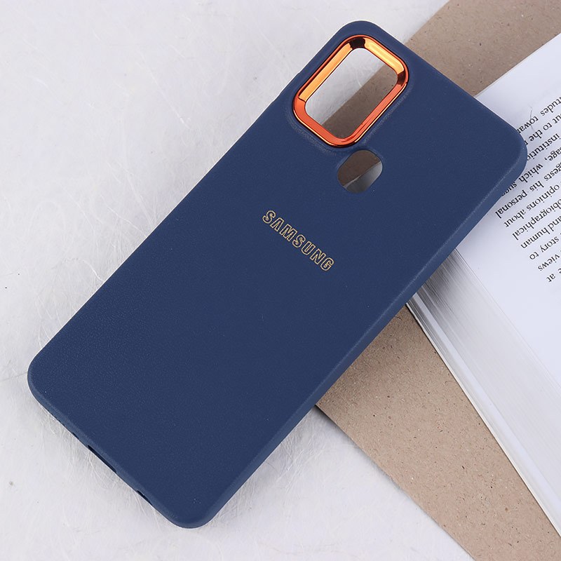 قاب ژله ای سامسونگ Galaxy A21s دور محافظ متال لوگودار