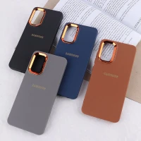 قاب ژله ای سامسونگ Galaxy A32 4G دور محافظ متال لوگودار