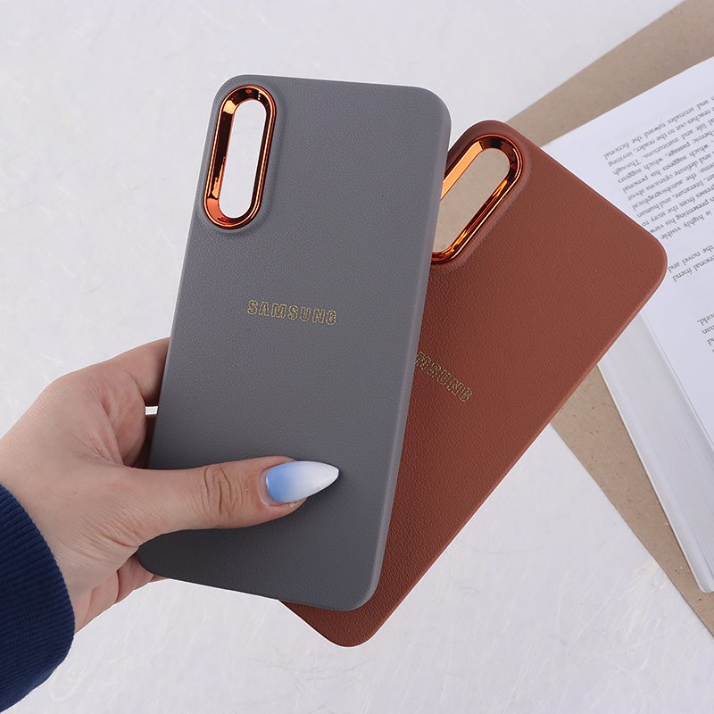 قاب ژله ای سامسونگ Galaxy A30s / A50 / A50s دور محافظ متال لوگودار