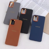 قاب ژله ای سامسونگ Galaxy A51 4G دور محافظ متال لوگودار