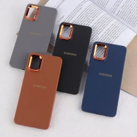 قاب ژله ای سامسونگ Galaxy A51 4G دور محافظ متال لوگودار