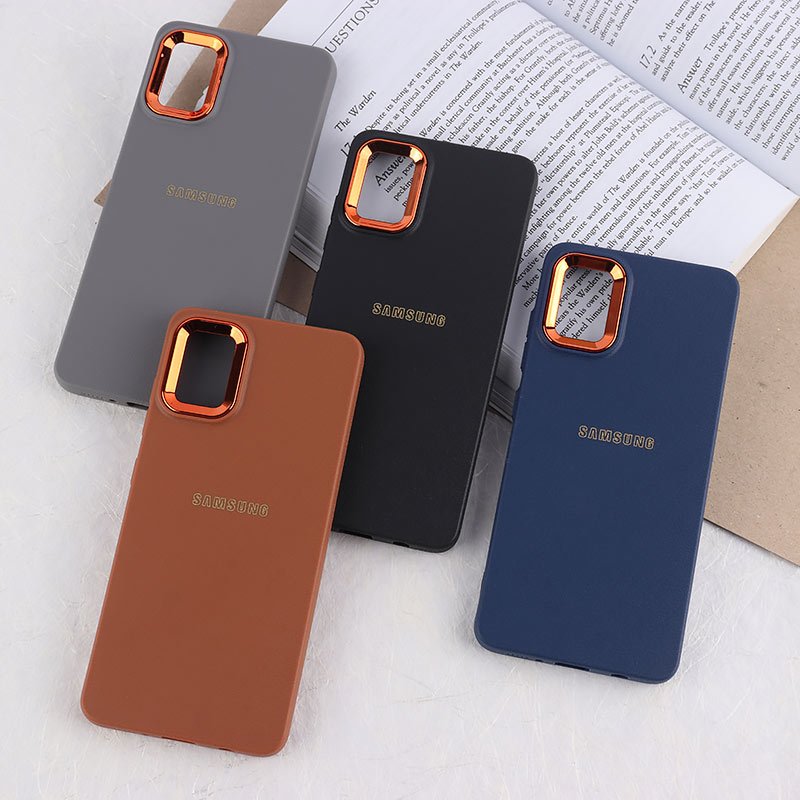 قاب ژله ای سامسونگ Galaxy A51 4G دور محافظ متال لوگودار
