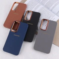 قاب ژله ای سامسونگ Galaxy A55 دور محافظ متال لوگودار