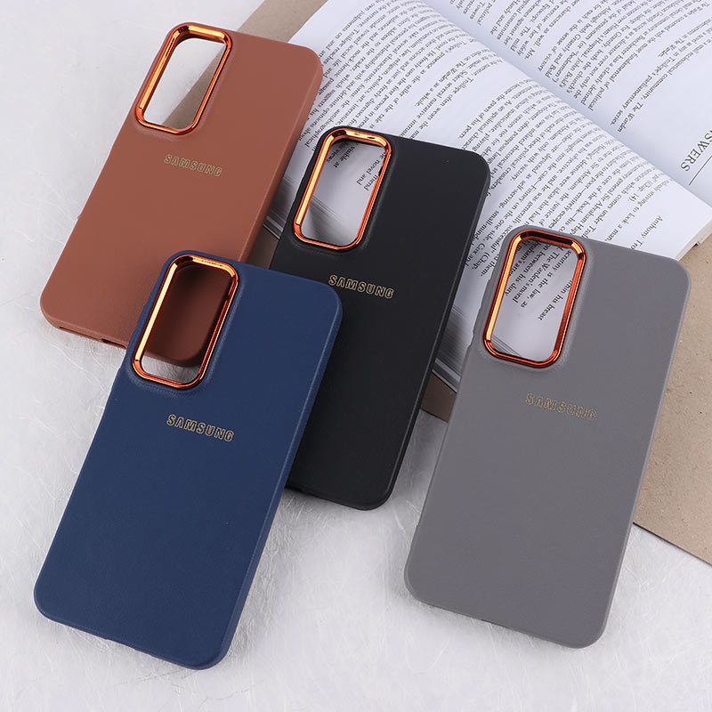 قاب ژله ای سامسونگ Galaxy A55 دور محافظ متال لوگودار