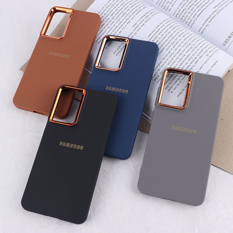 قاب ژله ای سامسونگ Galaxy S21 FE 5G دور محافظ متال لوگودار