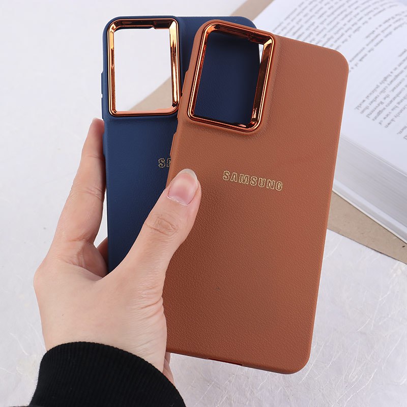 قاب ژله ای سامسونگ Galaxy S21 FE 5G دور محافظ متال لوگودار