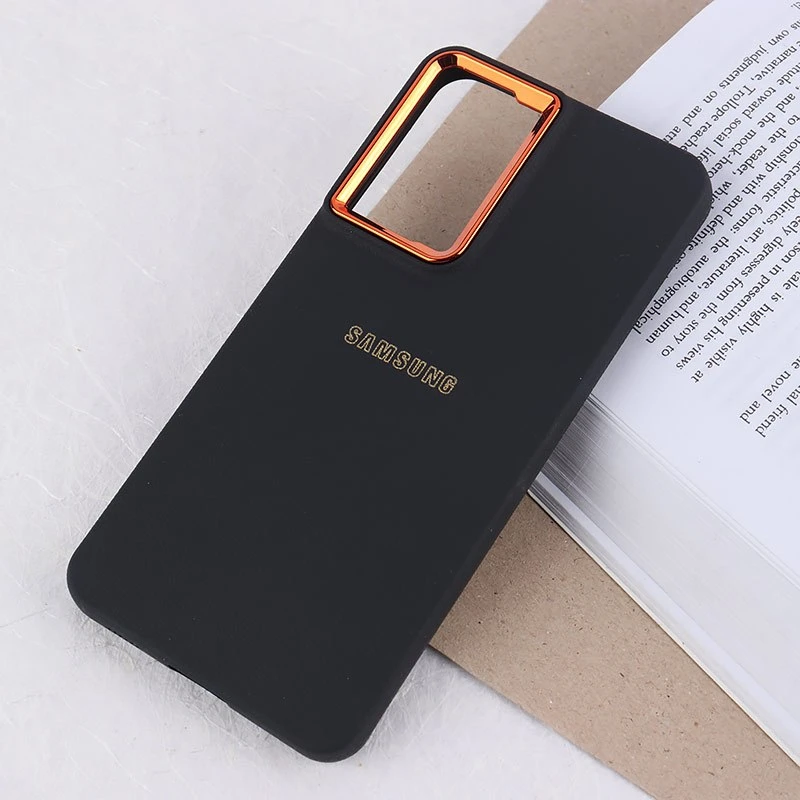 قاب ژله ای سامسونگ Galaxy S21 FE 5G دور محافظ متال لوگودار