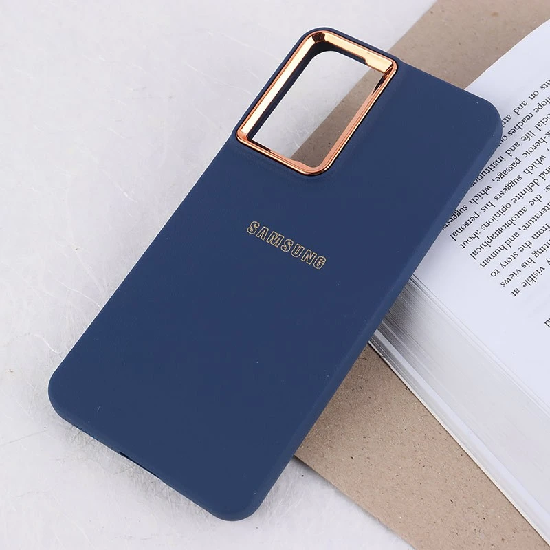قاب ژله ای سامسونگ Galaxy S21 FE 5G دور محافظ متال لوگودار