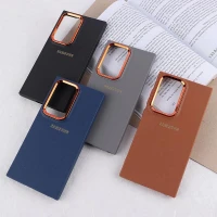 قاب ژله ای سامسونگ Galaxy S24 Ultra دور محافظ متال لوگودار