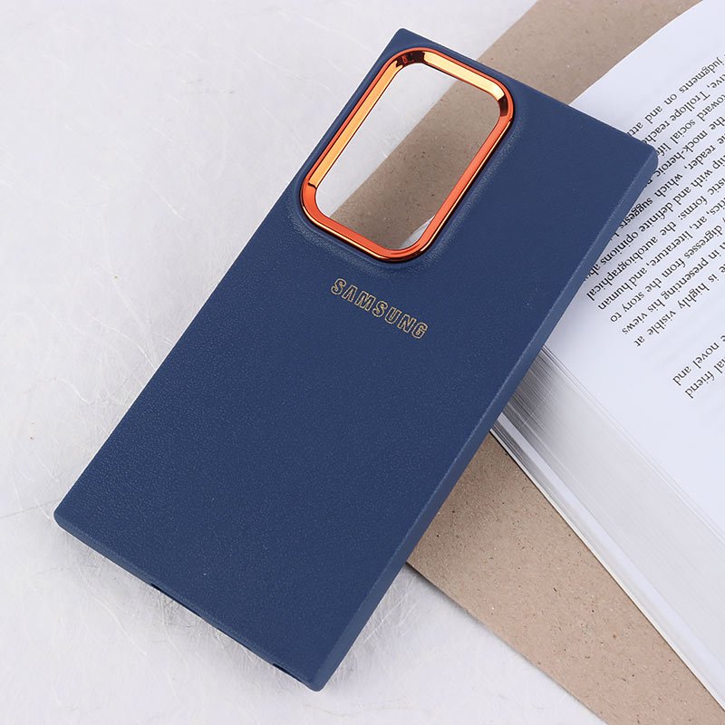قاب ژله ای سامسونگ Galaxy S24 Ultra دور محافظ متال لوگودار