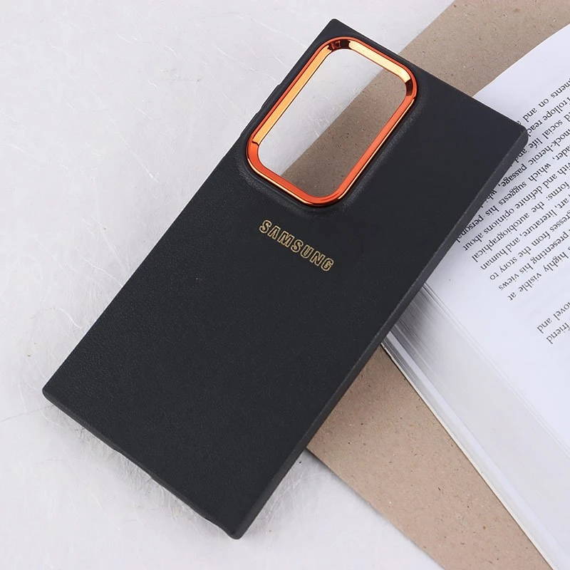 قاب ژله ای سامسونگ Galaxy S24 Ultra دور محافظ متال لوگودار