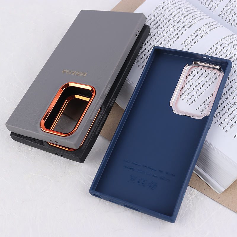 قاب ژله ای سامسونگ Galaxy S24 Ultra دور محافظ متال لوگودار