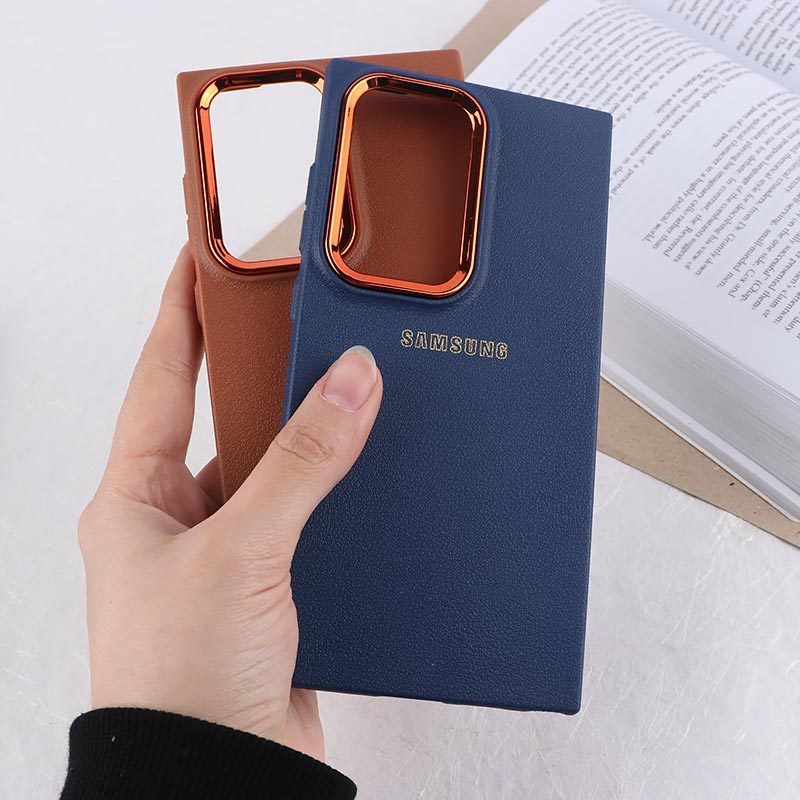 قاب ژله ای سامسونگ Galaxy S24 Ultra دور محافظ متال لوگودار