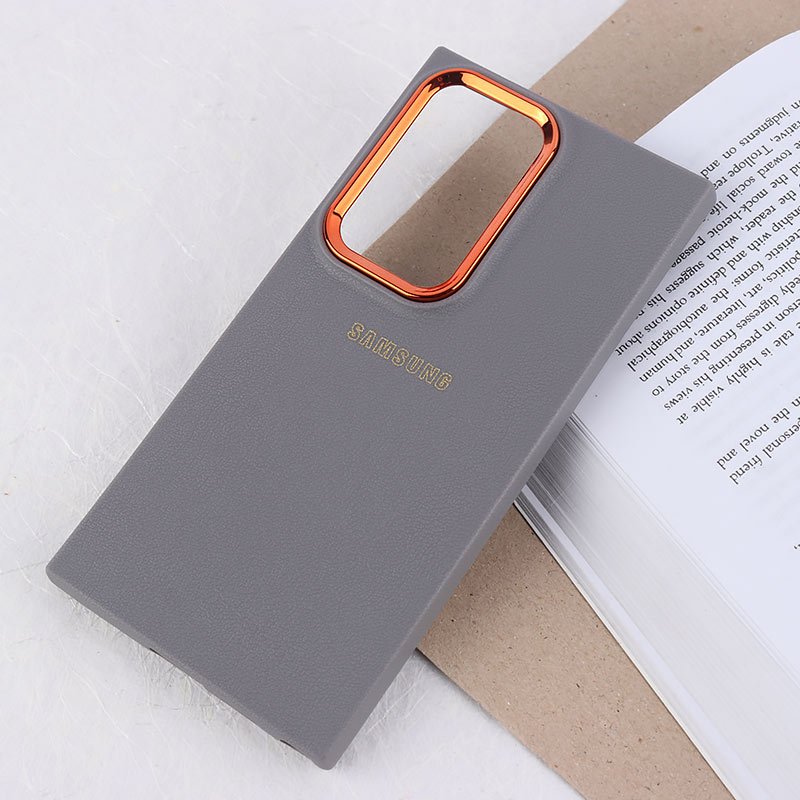 قاب ژله ای سامسونگ Galaxy S24 Ultra دور محافظ متال لوگودار