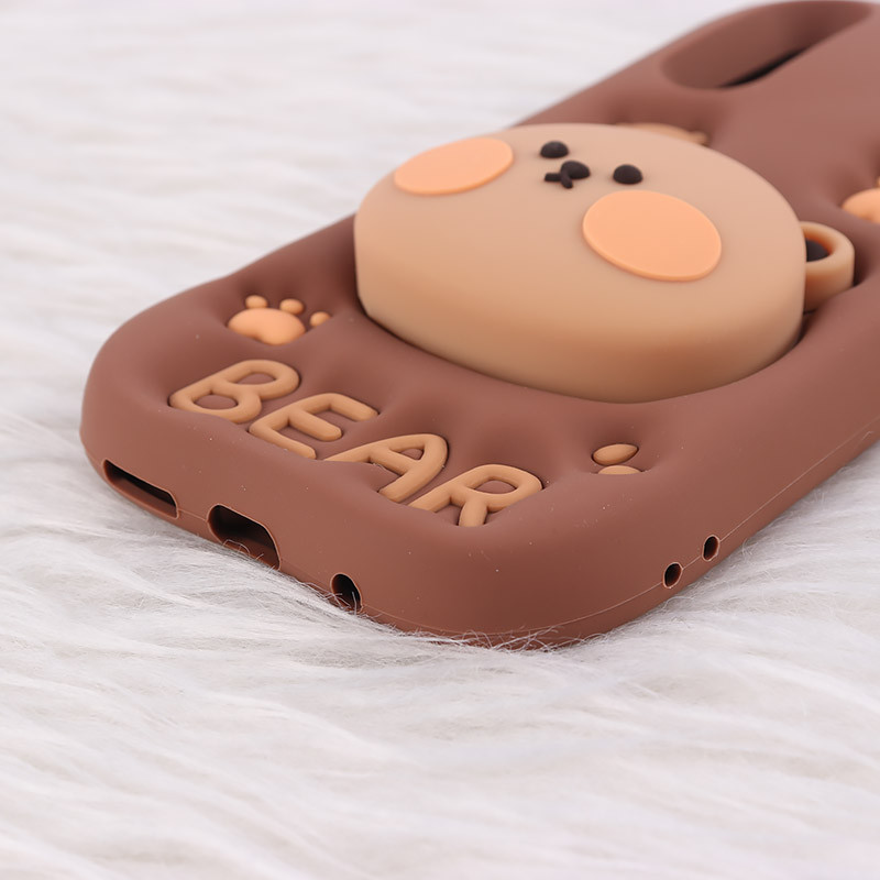 قاب سیلیکونی سامسونگ Galaxy A30s / A50 / A50s پاپ سوکت دار طرح Bear