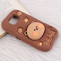 قاب سیلیکونی شیائومی Poco X3 / X3 NFC / X3 Pro پاپ سوکت دار طرح Bear