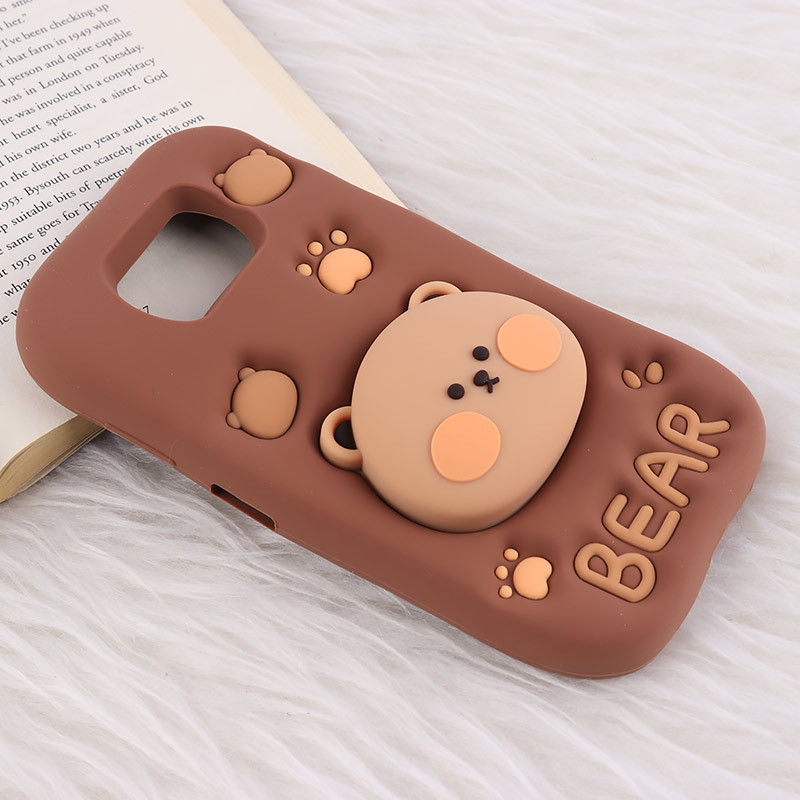 قاب سیلیکونی شیائومی Poco X3 / X3 NFC / X3 Pro پاپ سوکت دار طرح Bear
