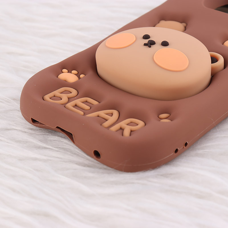 قاب سیلیکونی شیائومی Poco X3 / X3 NFC / X3 Pro پاپ سوکت دار طرح Bear