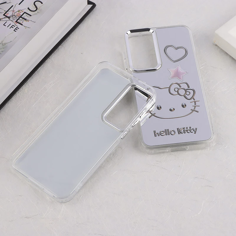 قاب آینه ای سامسونگ Galaxy S23 FE 5G طرح دار دور محافظ متال
