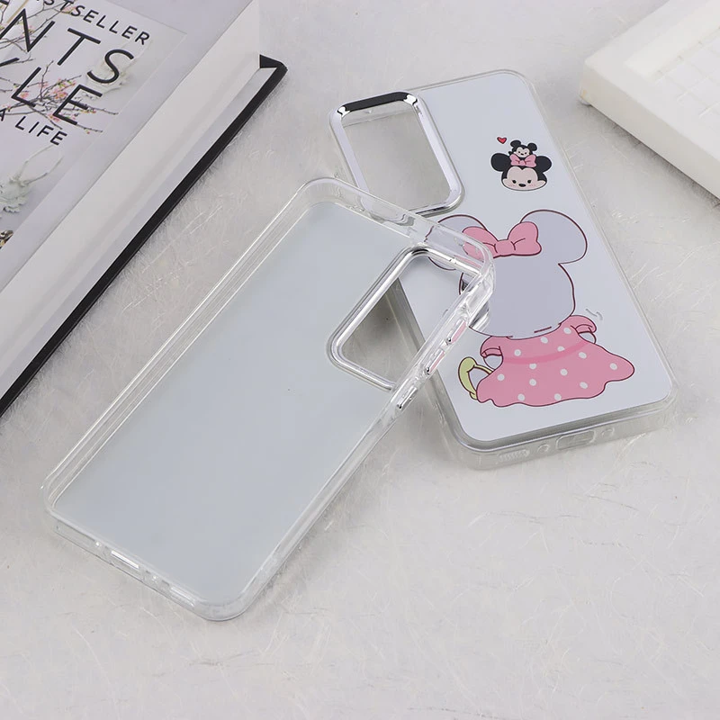 قاب آینه ای سامسونگ Galaxy A35 طرح دار دور محافظ متال