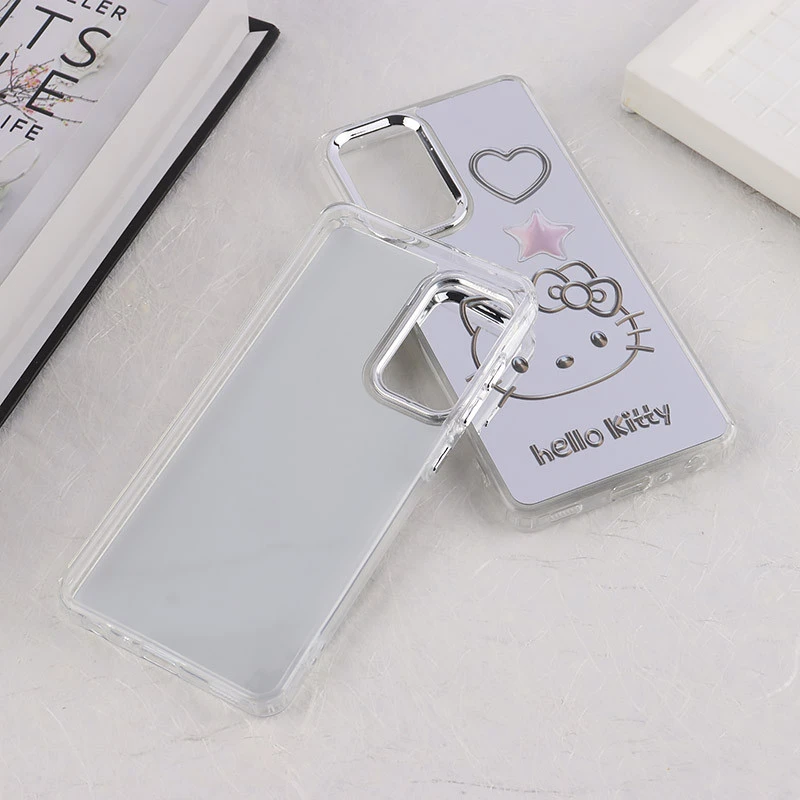 قاب آینه ای سامسونگ Galaxy A52 / A52s طرح دار دور محافظ متال