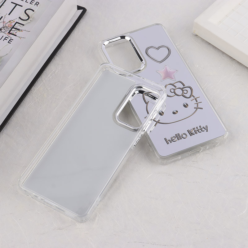 قاب آینه ای سامسونگ Galaxy A52 / A52s طرح دار دور محافظ متال