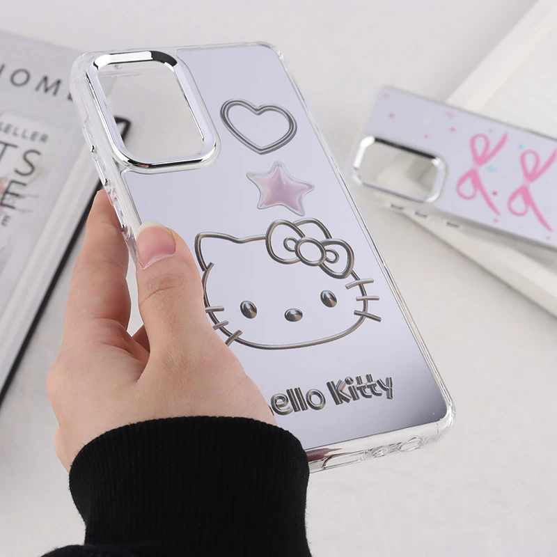 قاب آینه ای سامسونگ Galaxy A52 / A52s طرح دار دور محافظ متال