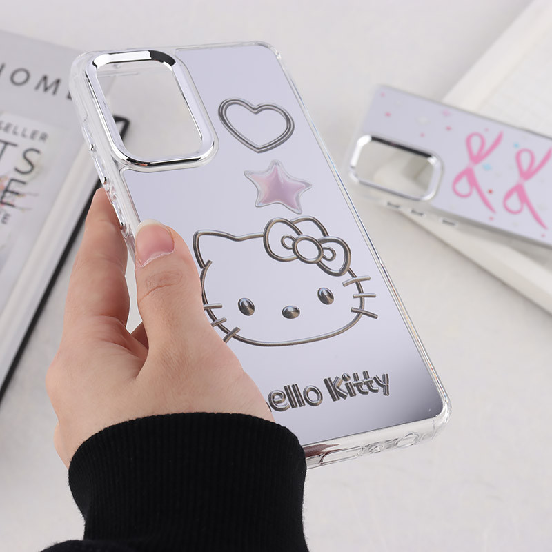 قاب آینه ای سامسونگ Galaxy A52 / A52s طرح دار دور محافظ متال