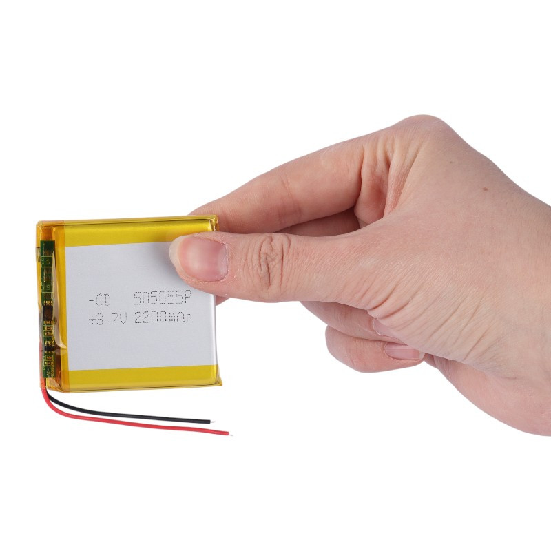 باتری لیتیوم 2200mAh 49*48*3 505055
