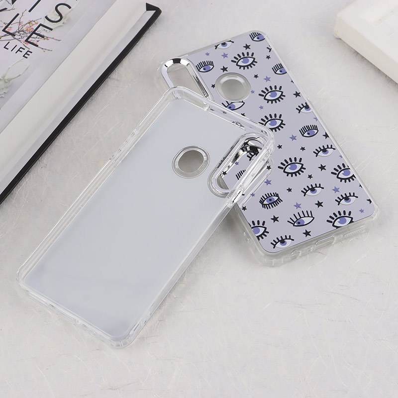قاب آینه ای سامسونگ Galaxy A20s طرح دار دور محافظ متال