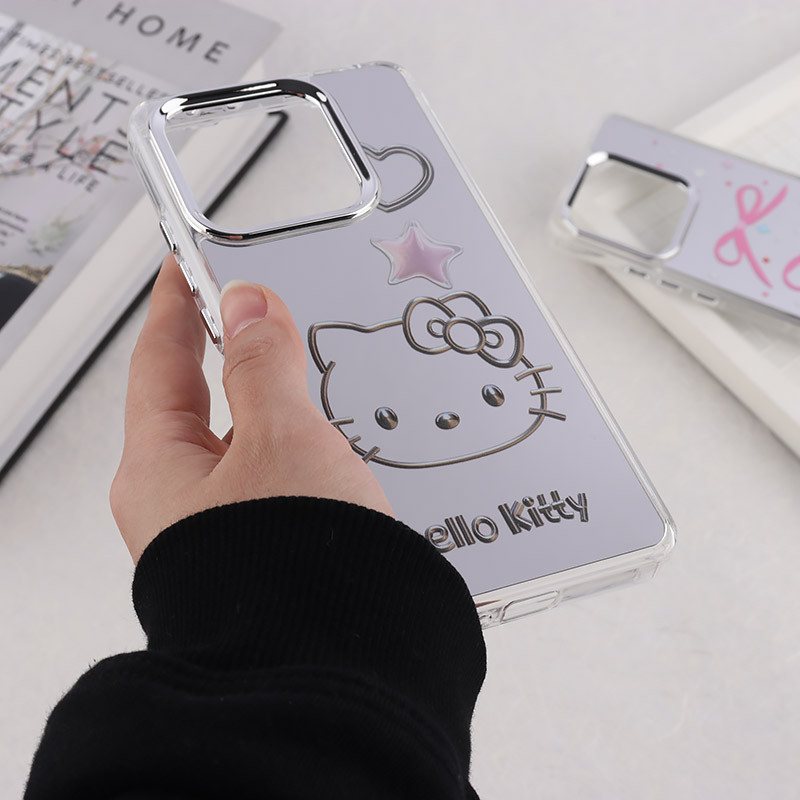 قاب آینه ای شیائومی Redmi Note 13 4G طرح دار دور محافظ متال