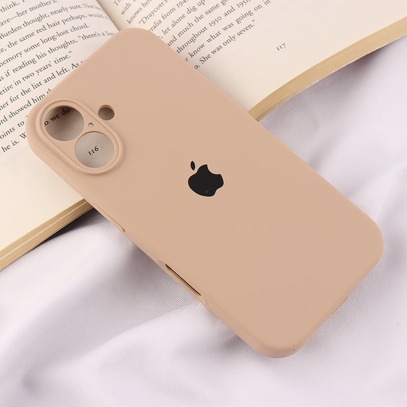 قاب سیلیکونی اصلی زیربسته آیفون iPhone 16 محافظ لنزدار