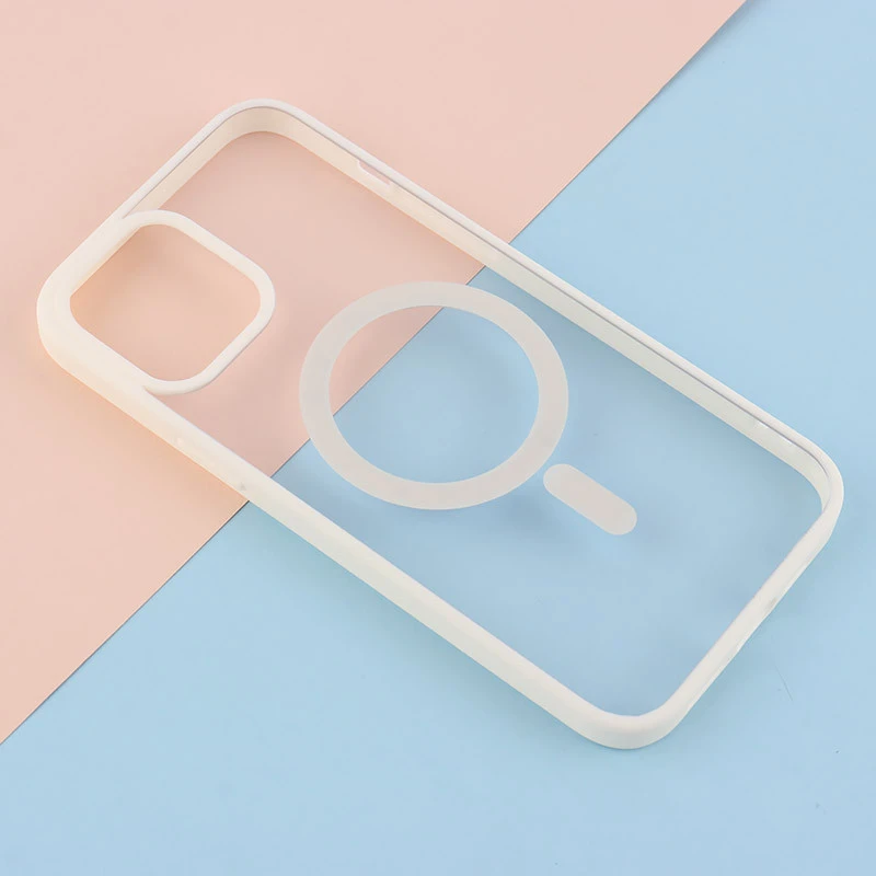 قاب PC شفاف دور رنگی مگ سیف iPhone 12 Pro Max