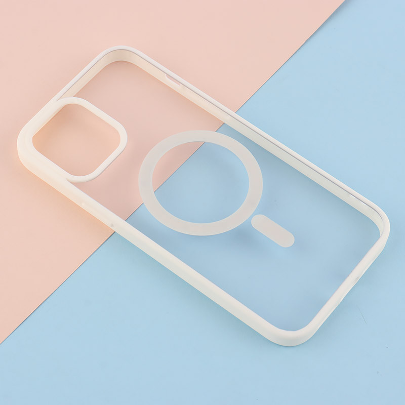 قاب PC شفاف دور رنگی مگ سیف iPhone 12 Pro Max