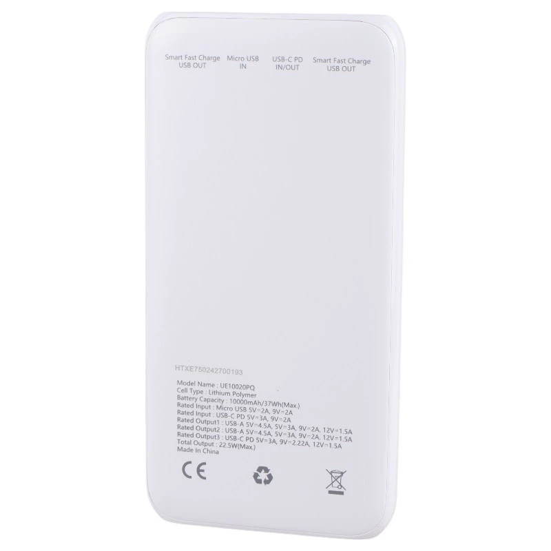 پاور بانک فست شارژ انرجایزر UE10020PQ PD3.0 22.5W ظرفیت 10000 میلی آمپر ساعت