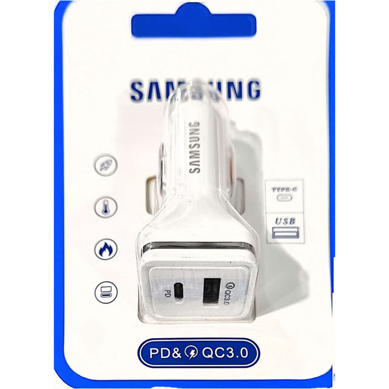 شارژر فندکی فست شارژ SAMSUNG LV-12 QC3.0 PD 3A 24W