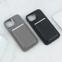قاب مگ سیف Support آیفون iPhone 13 / 14 جاکارتی دار استندشو با محافظ لنز رینگی