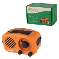 رادیو اسپیکر بلوتوثی رم و فلش خور خورشیدی V.Max V-FM01-898
