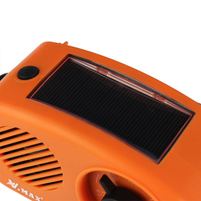 رادیو اسپیکر بلوتوثی رم و فلش خور خورشیدی V.MAX V-FM01-898